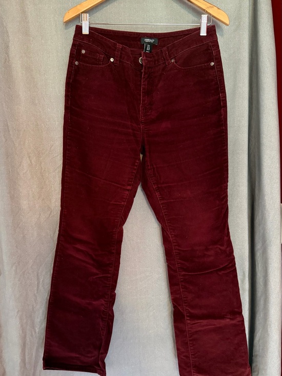 Jones New York Pants - Jones New York Straight-Leg Corduroy Jeans in Deep Burgundy